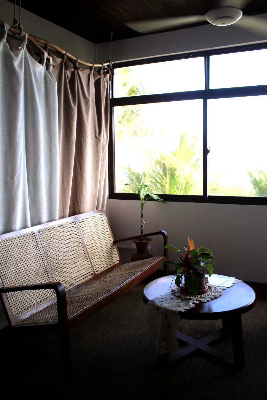 Lounge seating, ocean view at Praanadha Ayurveda Wellness