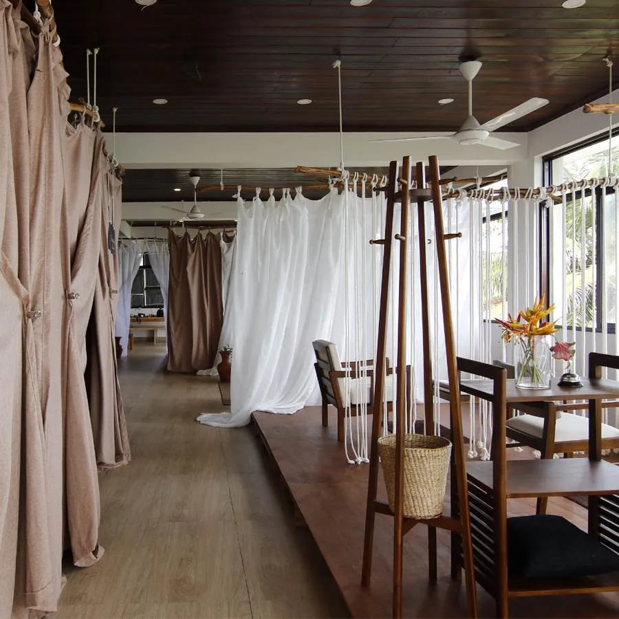 Treatment room corridor at Praanadha Ayurveda Wellness