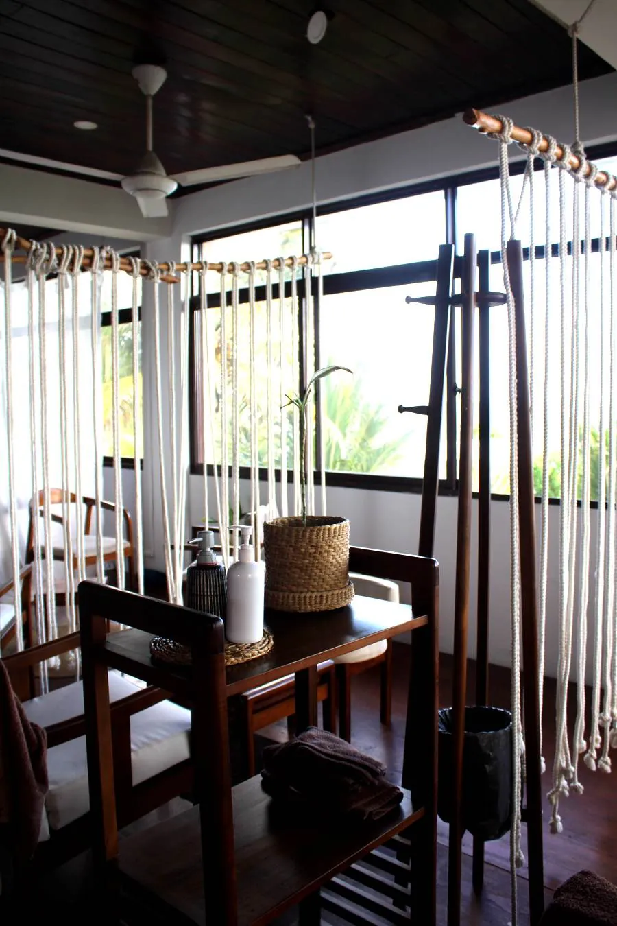 Treatment room detail at Praanadha Ayurveda Wellness